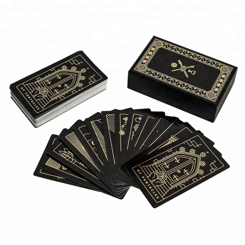 Golden Edge Side Tarot Cards With Magnetic Box - Image 2