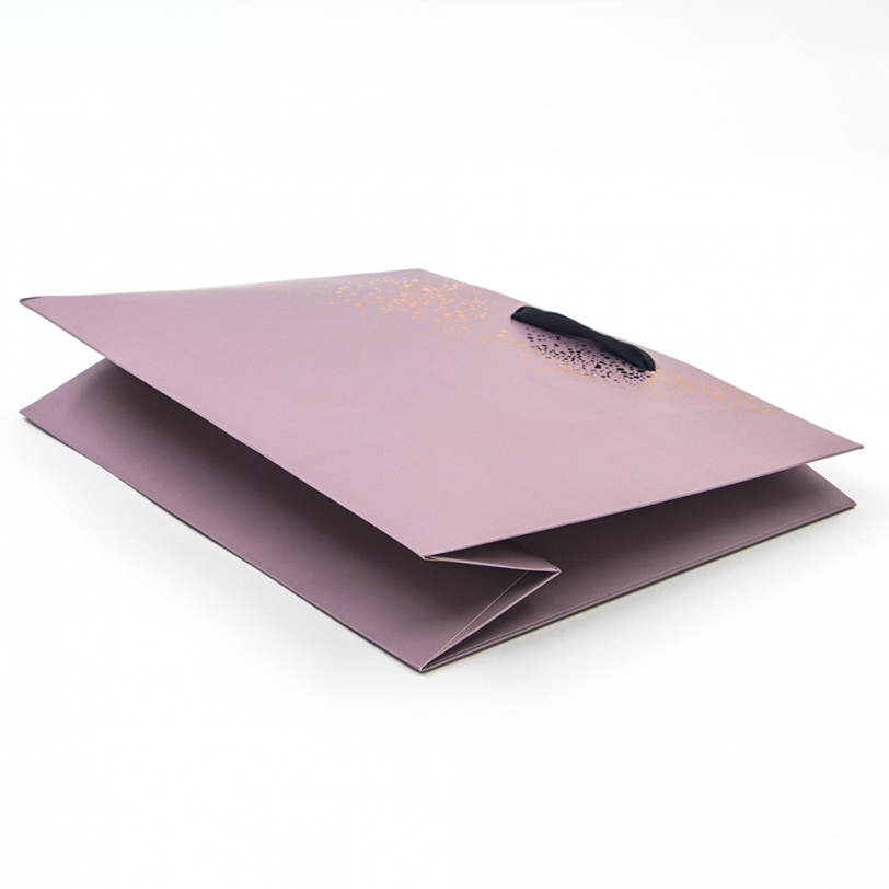 Custom M-Shaped Paper Bags with Ribbon Accessory - Image 6